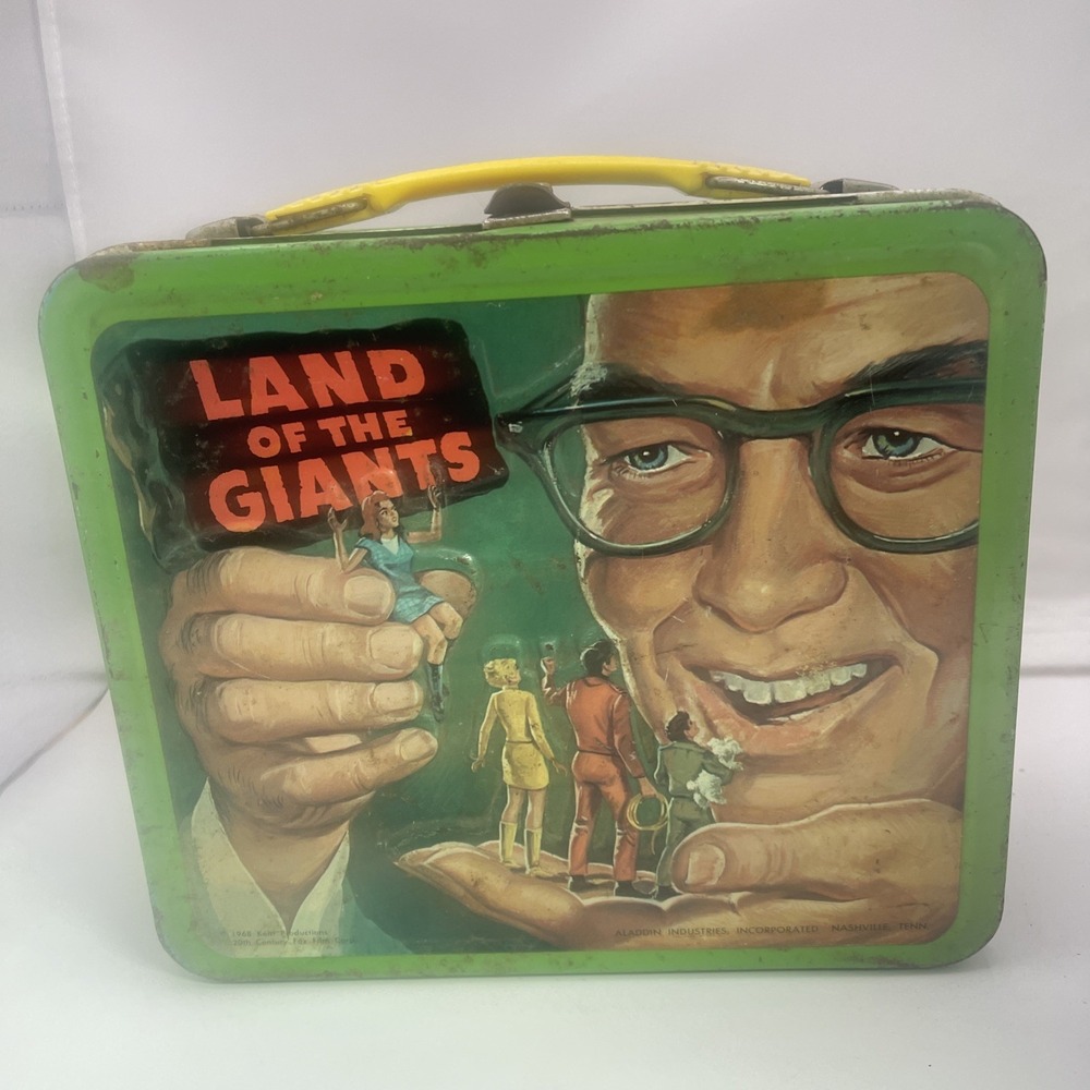 Vintage Land of the Giants Metal Embossed Lunchbox by Aladdin, No Thermos. ~1968